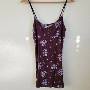UO Urban Outiftters Rayanne Printed floral Empire Mini Dress S Medium in purple